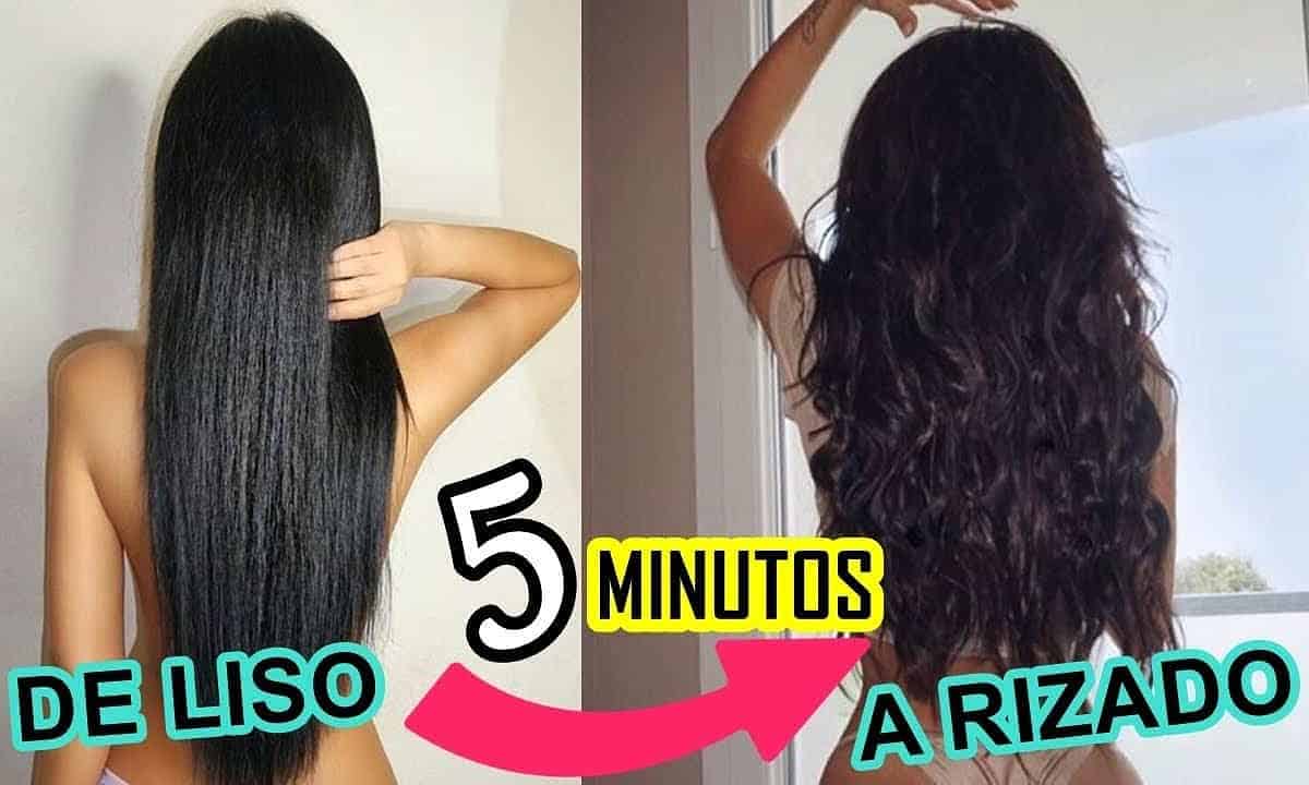 rizos perfectos en cabello lacio