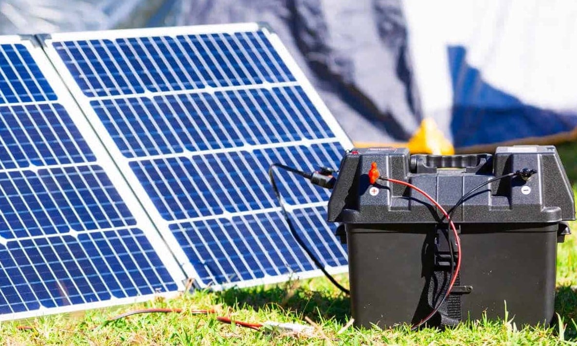 solar panel y bateria