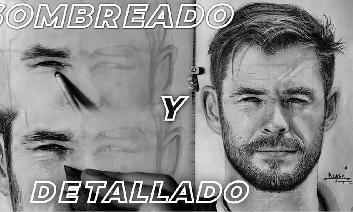 sombreado detallado de dibujo