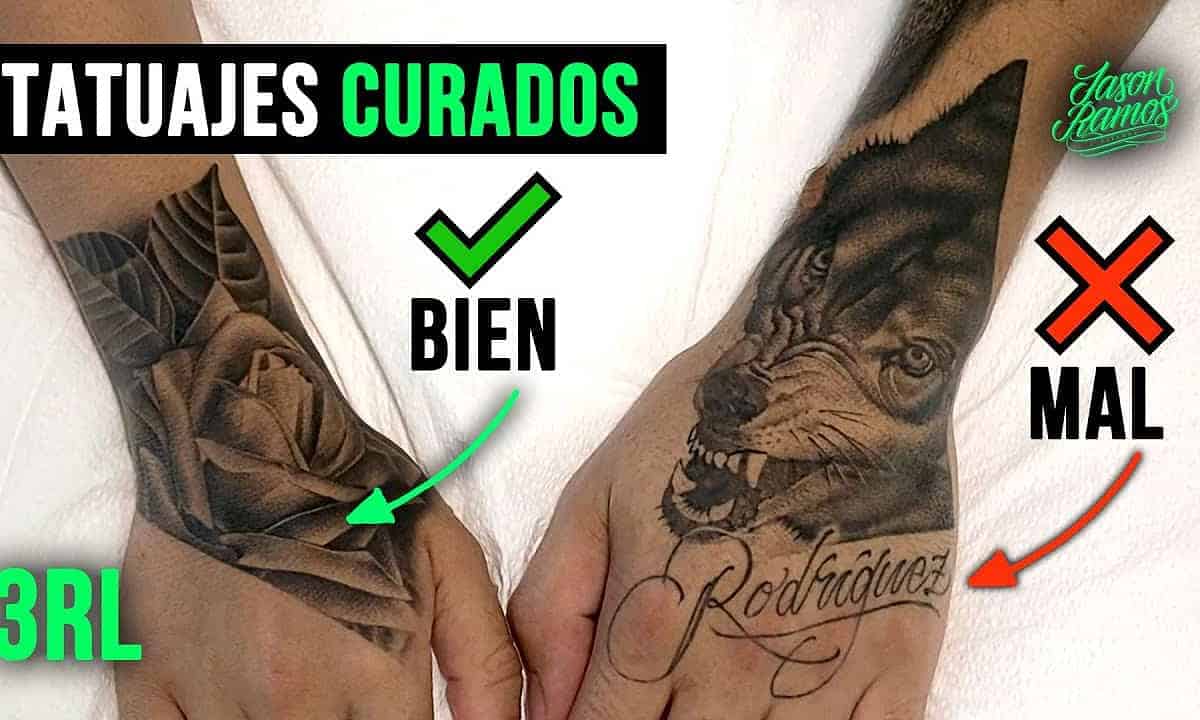 tatuaje curado correctamente