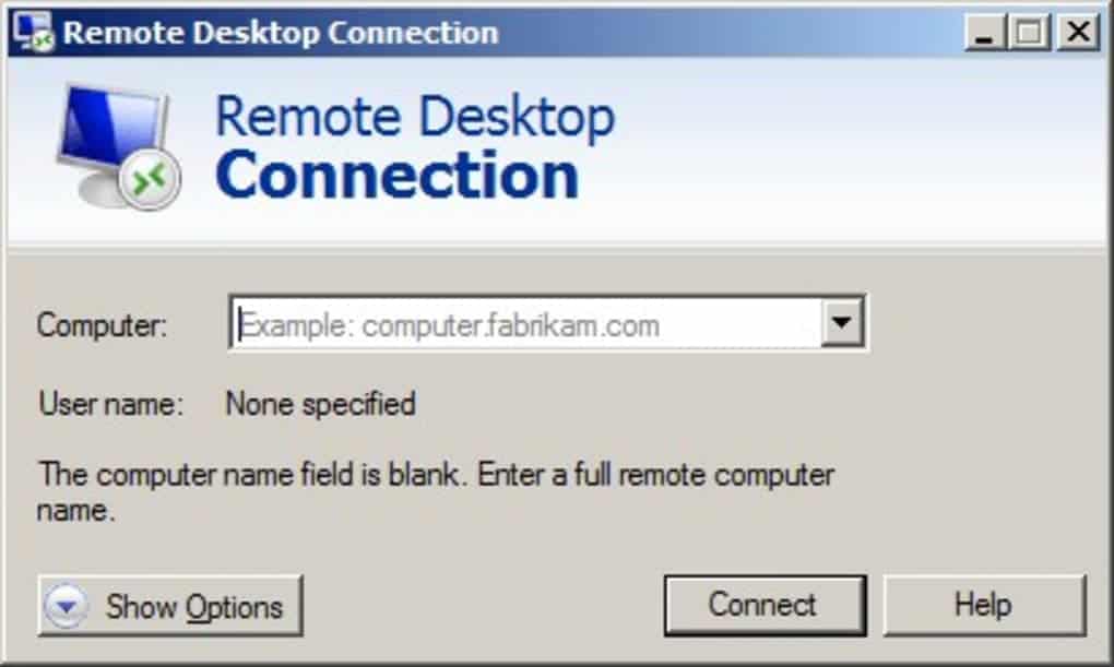 windows remote desktop en accion
