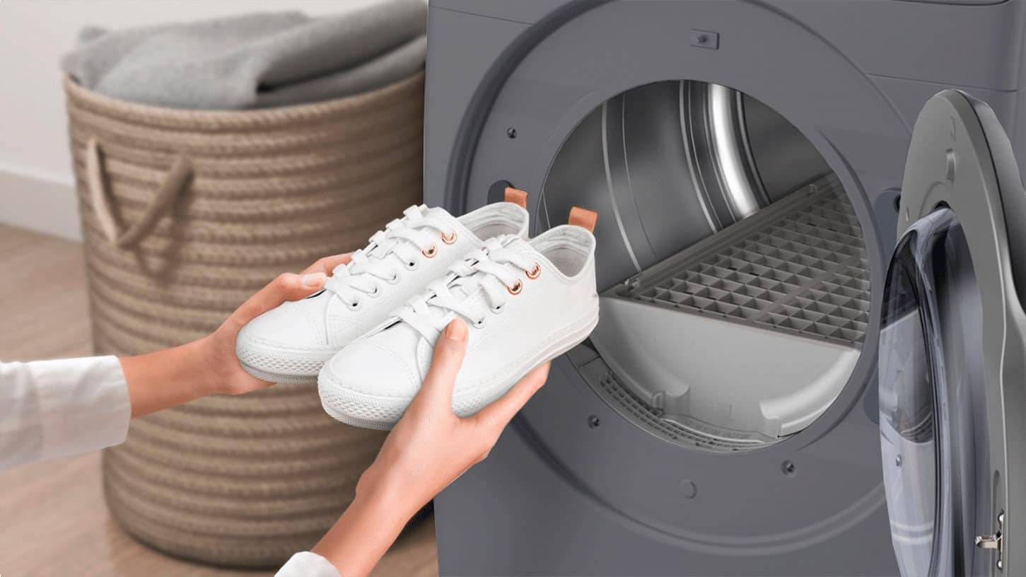 zapatos en la secadora
