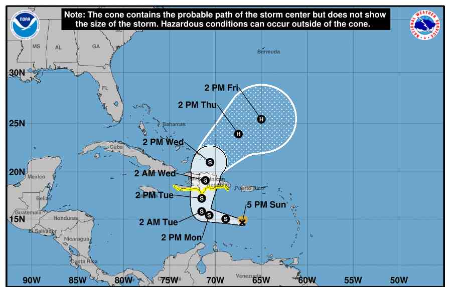 Se forma la tormenta tropical Franklin en el mar Caribe