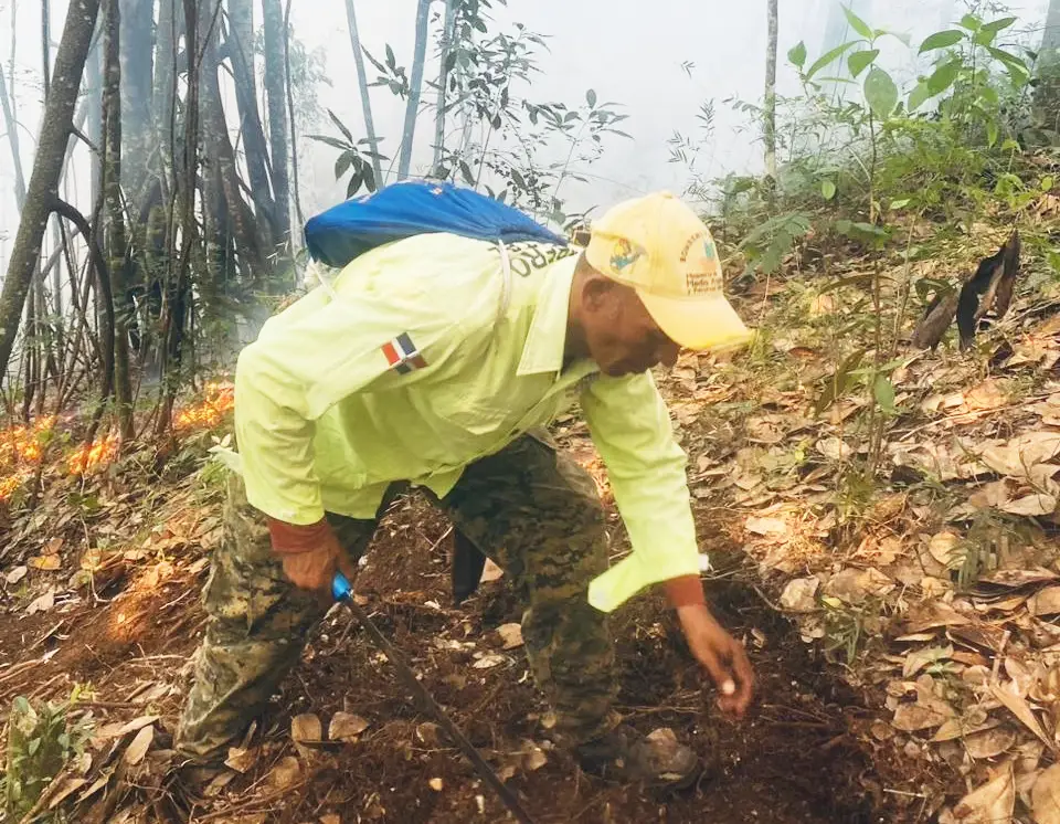 Bomberos forestales controlan incendios en Guaigüí