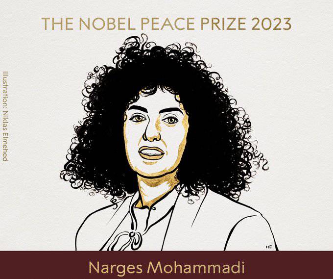 Narges Mohammadi galardonada con el Nobel de la Paz 2023