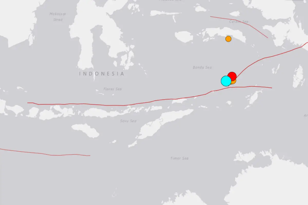 Sismo de 7.2 remece Indonesia sin alerta tsunami