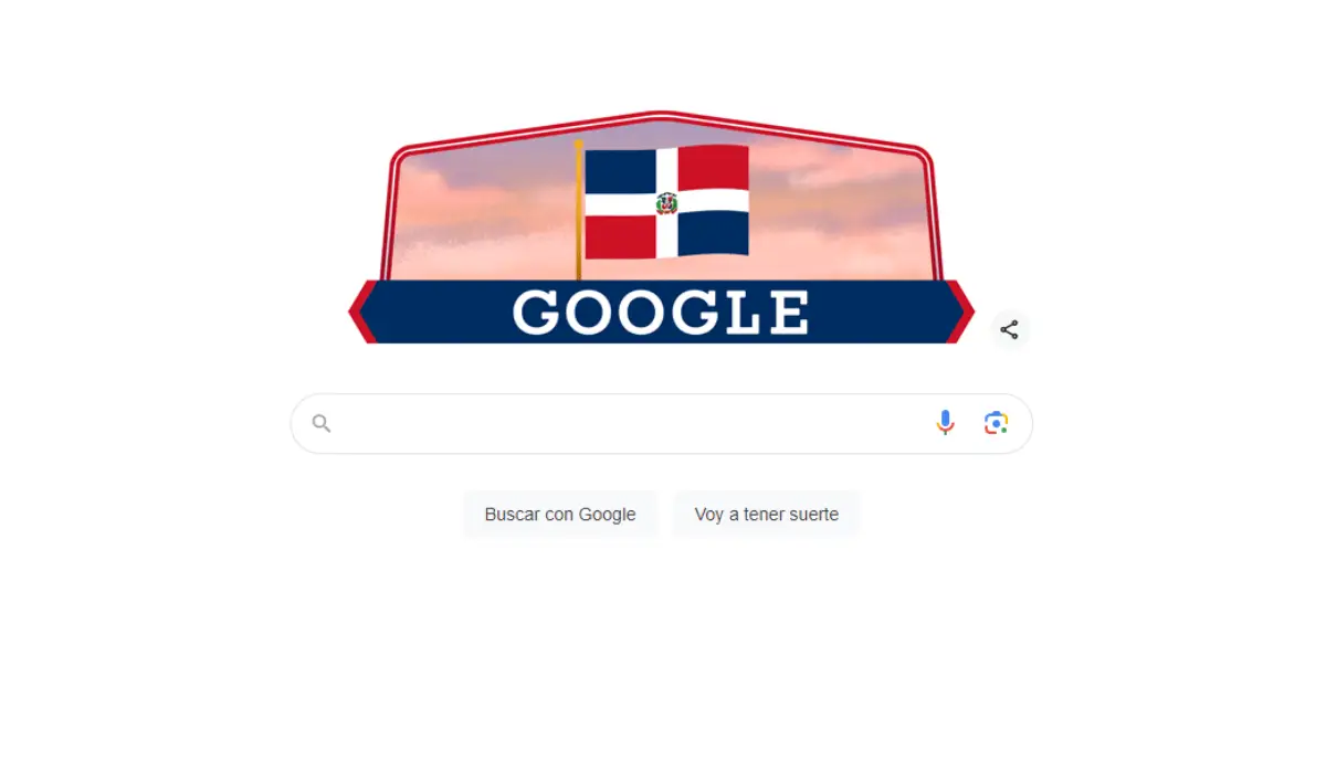 Google celebra 180 años de Independencia Dominicana con doodle festivo