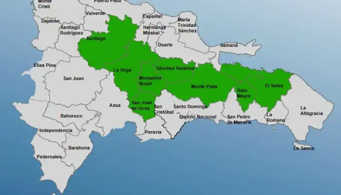 COE amplía la alerta verde en varias provincias de RD