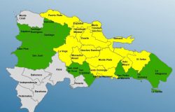 13 provincias bajo alerta amarilla por vaguada