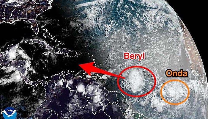 Tormenta tropical Beryl: Alerta en las islas de Barlovento