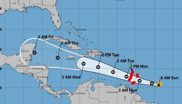 Huracán Beryl: Alerta máxima en las islas de Barlovento