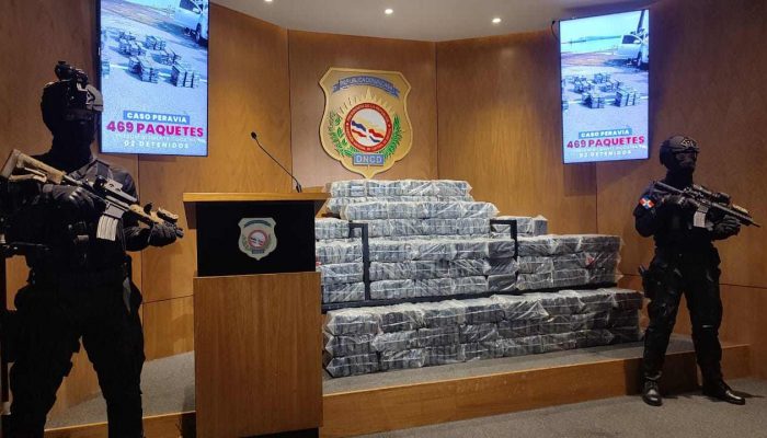 Autoridades dominicanas confiscan 469 paquetes de cocaína