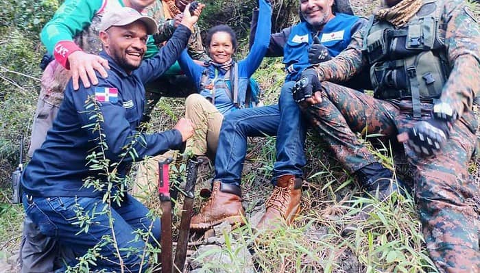 Rescate exitoso de senderista en La Vega