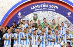 Fútbol: Aficionados argentinos celebran Copa América